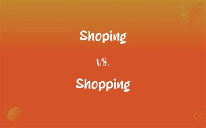 How to spell shopping